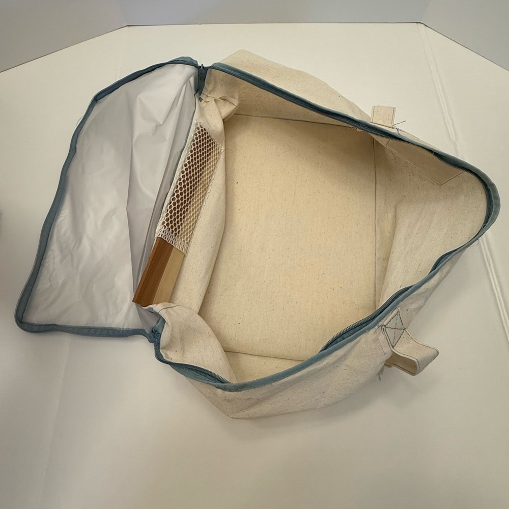 6 Canvas Zippered Storage Bags by Real Simple - 1 Large and 5 Medium - Picture 10 of 16